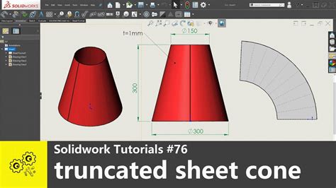 solidworks sheet metal cone|making a cone in solidworks.